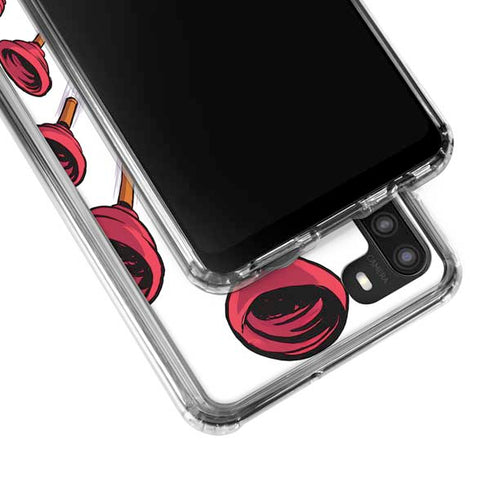 Marvel Deadpool Babypool Shooting Galaxy A21 Clear Case