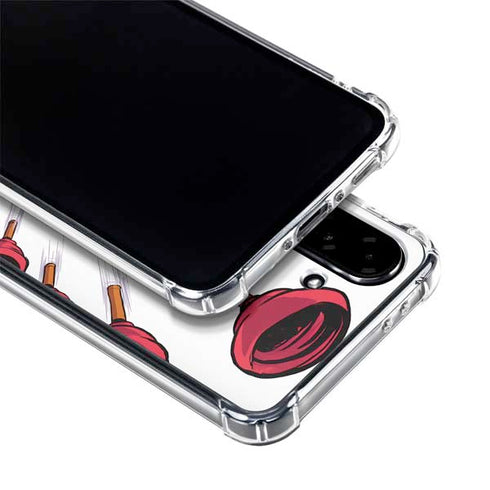 Marvel Deadpool Babypool Shooting Galaxy A36 5G Clear Case