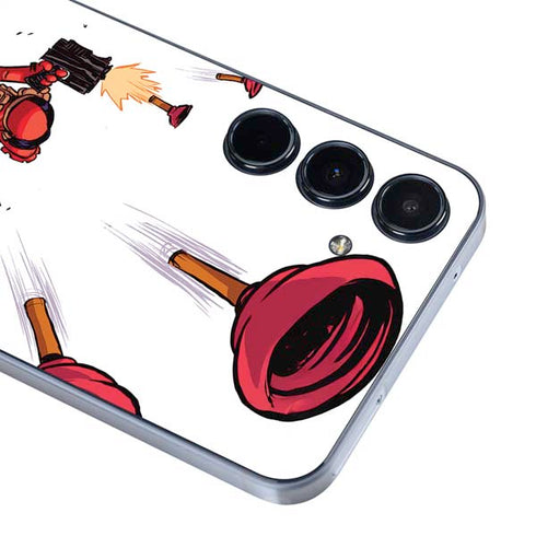 Marvel Deadpool Babypool Shooting Galaxy A36 5G Skin