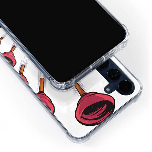 Marvel Deadpool Babypool Shooting Galaxy A55 5G Clear Case