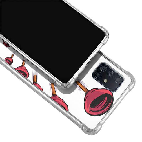 Marvel Deadpool Babypool Shooting Galaxy A71 5G Clear Case