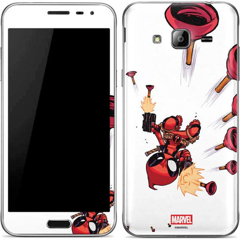 Marvel Deadpool Babypool Shooting Galaxy J3 Skin