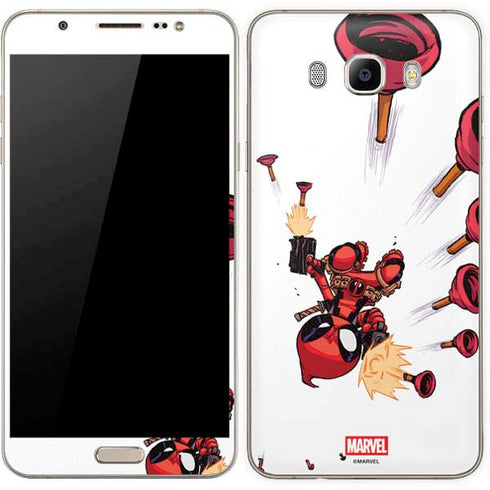 Marvel Deadpool Babypool Shooting Galaxy J7 Skin