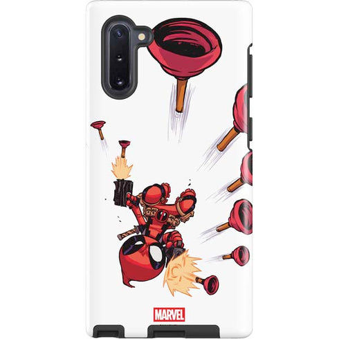 Marvel Deadpool Babypool Shooting Galaxy Note 10 Pro Case