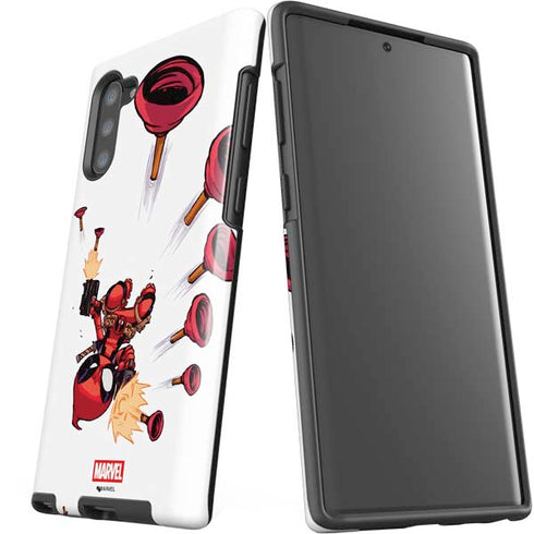 Marvel Deadpool Babypool Shooting Galaxy Note 10 Pro Case