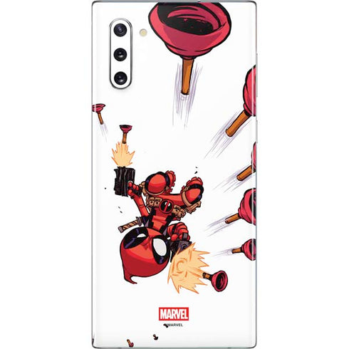 Marvel Deadpool Babypool Shooting Galaxy Note 10 Skin