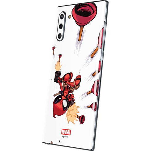 Marvel Deadpool Babypool Shooting Galaxy Note 10 Skin