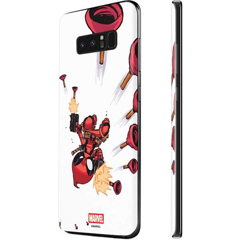 Marvel Deadpool Babypool Shooting Galaxy Note 8 Skin