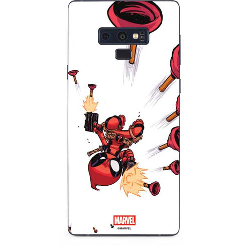 Marvel Deadpool Babypool Shooting Galaxy Note 9 Skin
