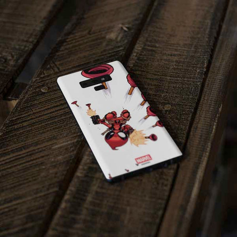 Marvel Deadpool Babypool Shooting Galaxy Note 9 Skin