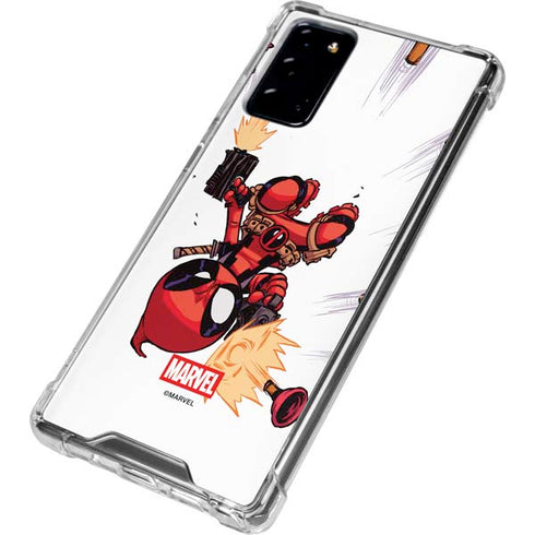 Marvel Deadpool Babypool Shooting Galaxy Note20 5G Clear Case