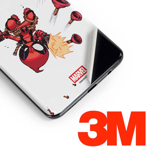 Marvel Deadpool Babypool Shooting Galaxy S10 Skin