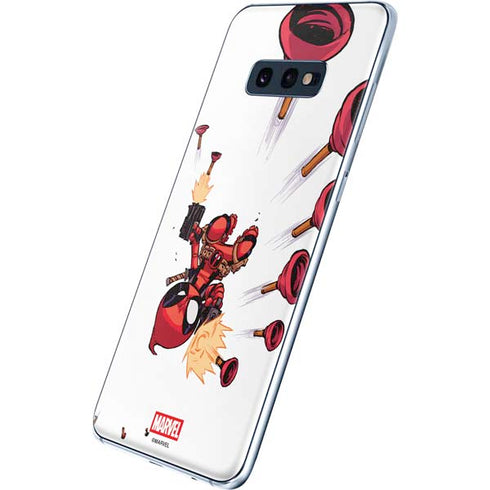 Marvel Deadpool Babypool Shooting Galaxy S10e Skin