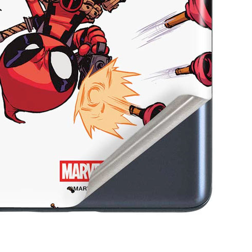 Marvel Deadpool Babypool Shooting Galaxy S20 Fan Edition Skin