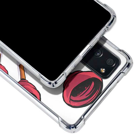 Marvel Deadpool Babypool Shooting Galaxy S20 FE Clear Case