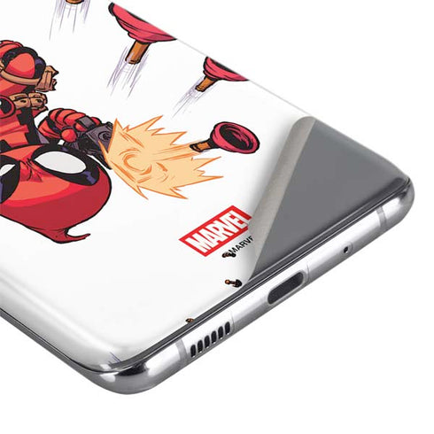 Marvel Deadpool Babypool Shooting Galaxy S20 Plus Skin