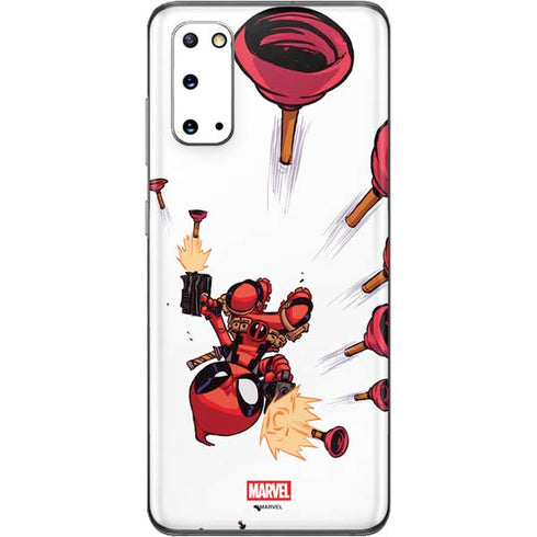Marvel Deadpool Babypool Shooting Galaxy S20 Skin