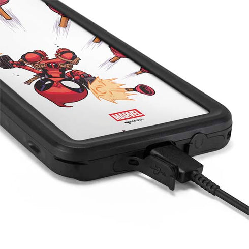 Marvel Deadpool Babypool Shooting Galaxy S20 Waterproof Case