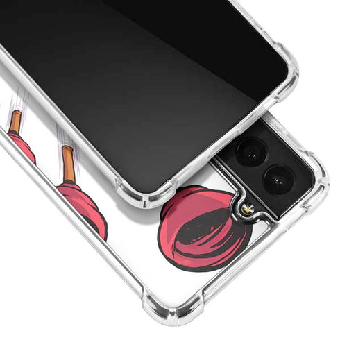 Marvel Deadpool Babypool Shooting Galaxy S21 FE Clear Case
