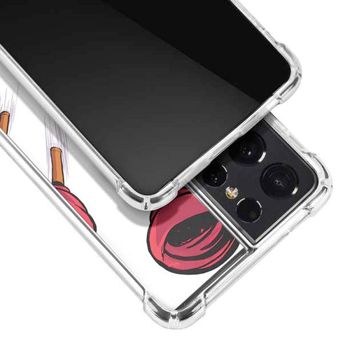 Marvel Deadpool Babypool Shooting Galaxy S21 Ultra 5G Clear Case