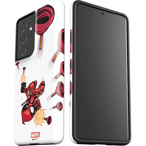 Marvel Deadpool Babypool Shooting Galaxy S21 Ultra 5G Pro Case