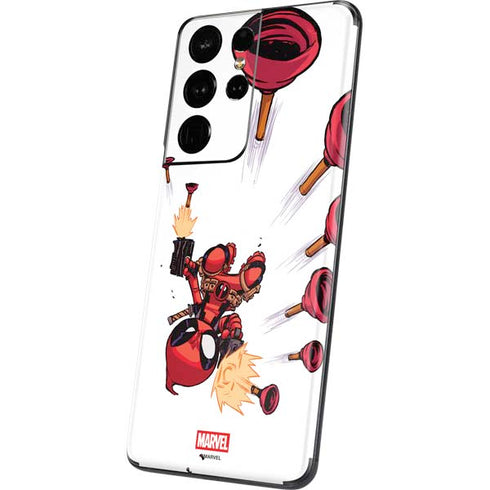 Marvel Deadpool Babypool Shooting Galaxy S21 Ultra 5G Skin