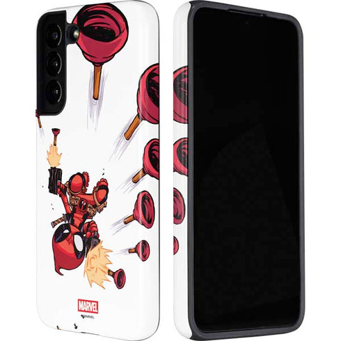 Marvel Deadpool Babypool Shooting Galaxy S22 Plus Pro Case