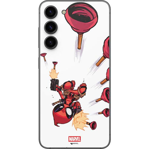 Marvel Deadpool Babypool Shooting Galaxy S23 FE Skin