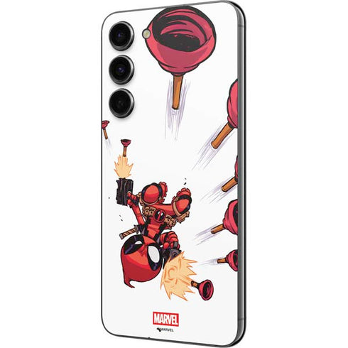 Marvel Deadpool Babypool Shooting Galaxy S23 FE Skin