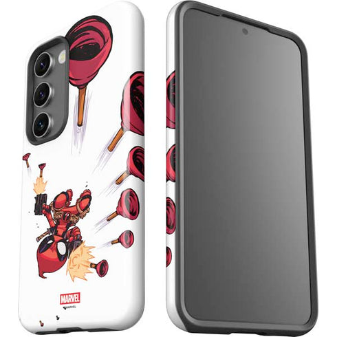 Marvel Deadpool Babypool Shooting Galaxy S23 Plus Pro Case