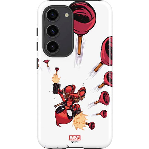 Marvel Deadpool Babypool Shooting Galaxy S23 Pro Case