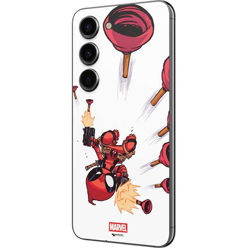 Marvel Deadpool Babypool Shooting Galaxy S23 Skin