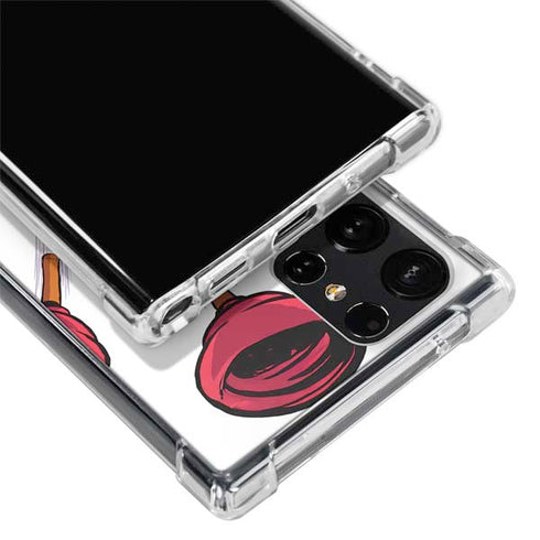 Marvel Deadpool Babypool Shooting Galaxy S23 Ultra Clear Case