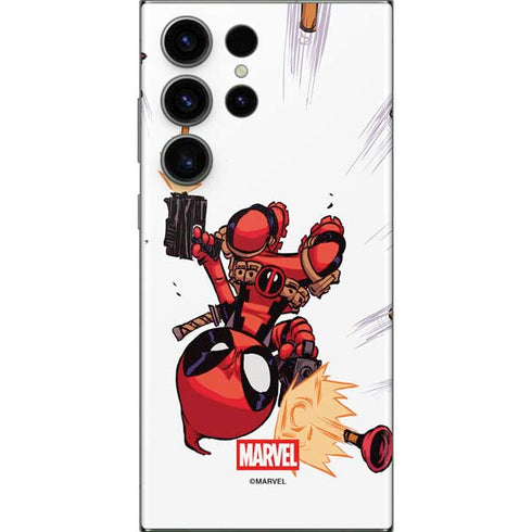 Marvel Deadpool Babypool Shooting Galaxy Skins
