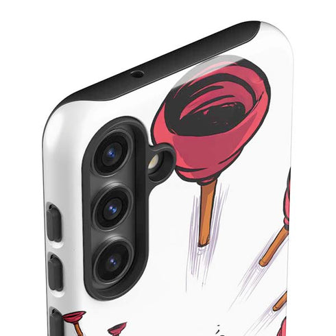 Marvel Deadpool Babypool Shooting Galaxy S24 Impact Case