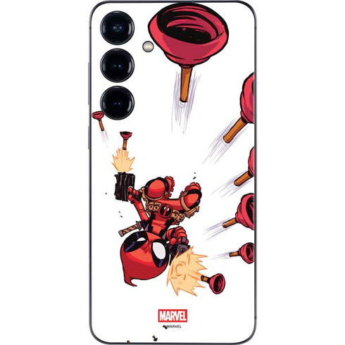 Marvel Deadpool Babypool Shooting Galaxy S24 Skin