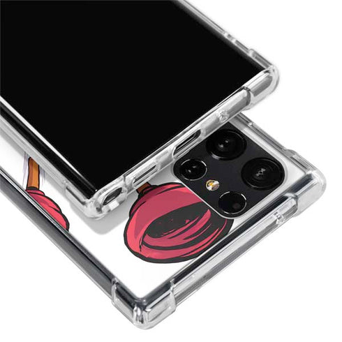Marvel Deadpool Babypool Shooting Galaxy S24 Ultra Clear Case