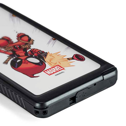 Marvel Deadpool Babypool Shooting Galaxy S24 Ultra Waterproof Case