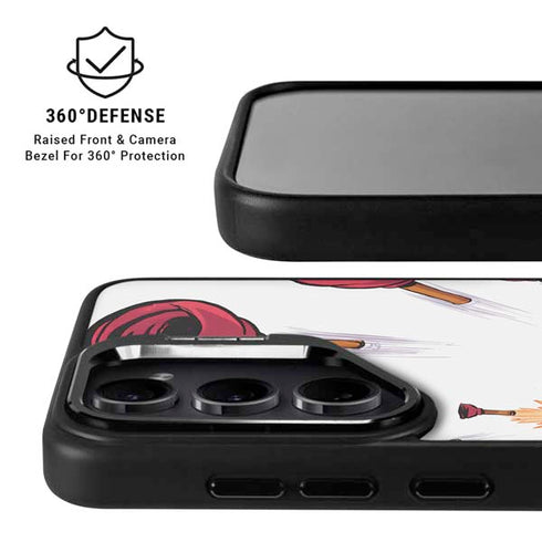 Marvel Deadpool Babypool Shooting Galaxy S25 Plus Kickstand Case