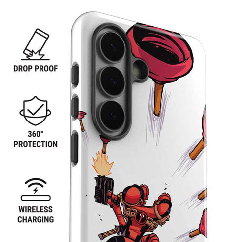 Marvel Deadpool Babypool Shooting Galaxy S26 Impact Case