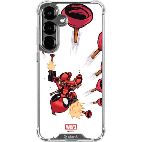 Marvel Deadpool Babypool Shooting Galaxy S26 Plus Clear Case