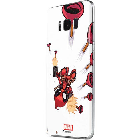 Marvel Deadpool Babypool Shooting Galaxy S8 Skin