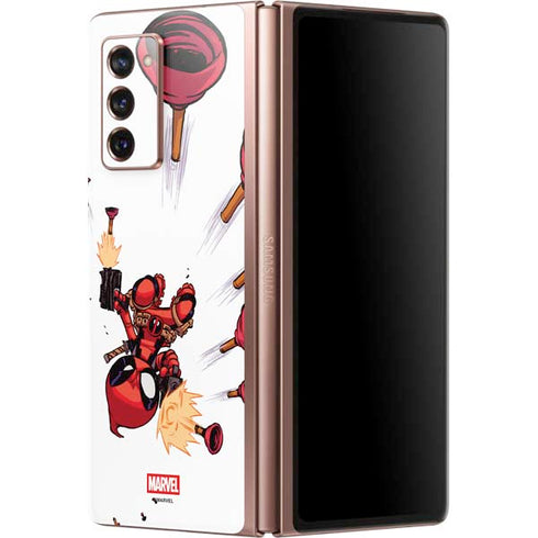 Marvel Deadpool Babypool Shooting Galaxy Z Fold2 5G Skin