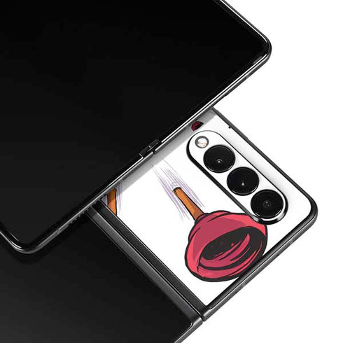 Marvel Deadpool Babypool Shooting Galaxy Z Fold3 5G Skin