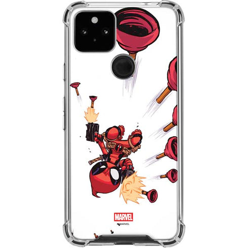 Marvel Deadpool Babypool Shooting Google Pixel 4a 5G Clear Case