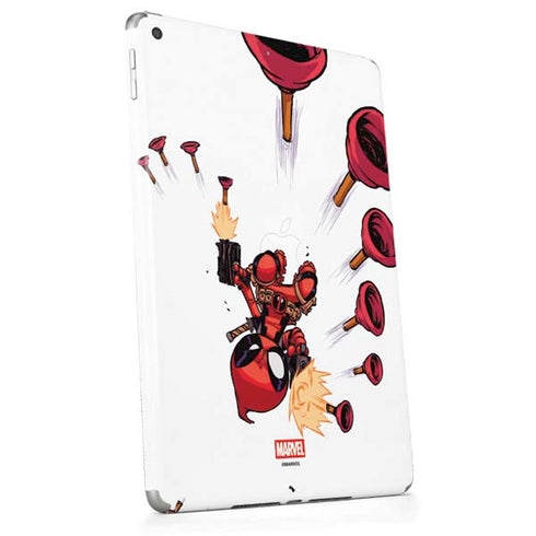 Marvel Deadpool Babypool Shooting Apple iPad Skin