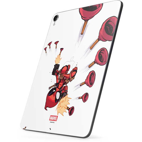 Marvel Deadpool Babypool Shooting Apple iPad Pro Skin