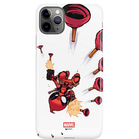 Marvel Deadpool Babypool Shooting iPhone Cases