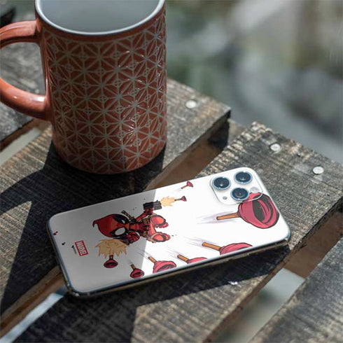 Marvel Deadpool Babypool Shooting iPhone 11 Pro Skin