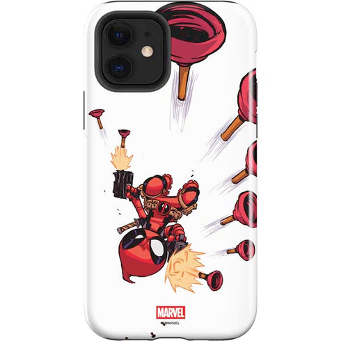 Marvel Deadpool Babypool Shooting iPhone 12 Impact Case